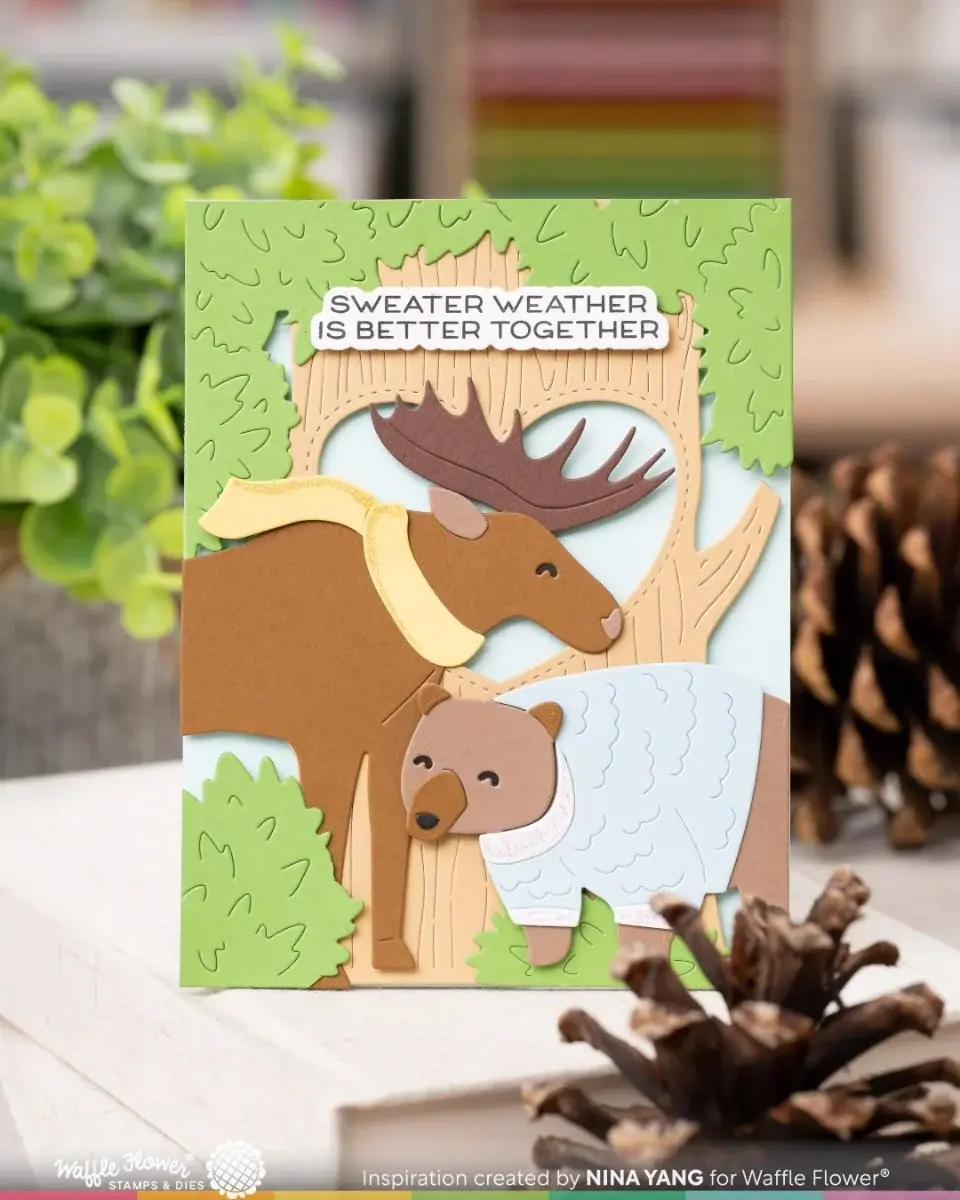 WAFFLE FLOWER WAFFLE FLOWER WOODLAND FRIENDS DIE SET