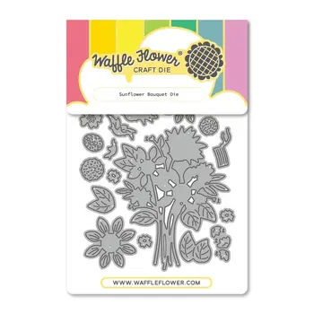 WAFFLE FLOWER WAFFLE FLOWER BOUQUET DE TOURNESOLS ENSEMBLE DE MATRICES DE DÉCOUPE