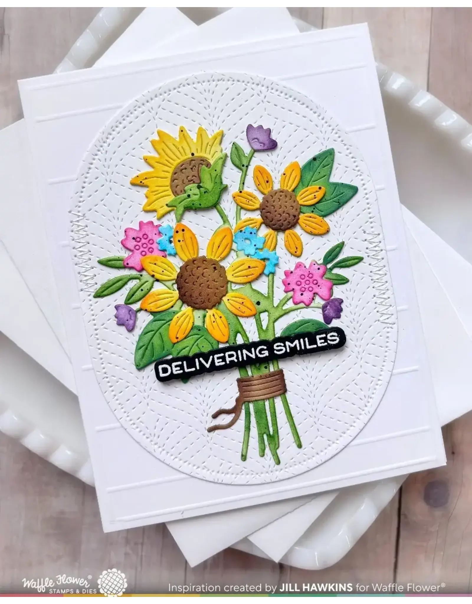 WAFFLE FLOWER WAFFLE FLOWER SUNFLOWER BOUQUET DIE SET