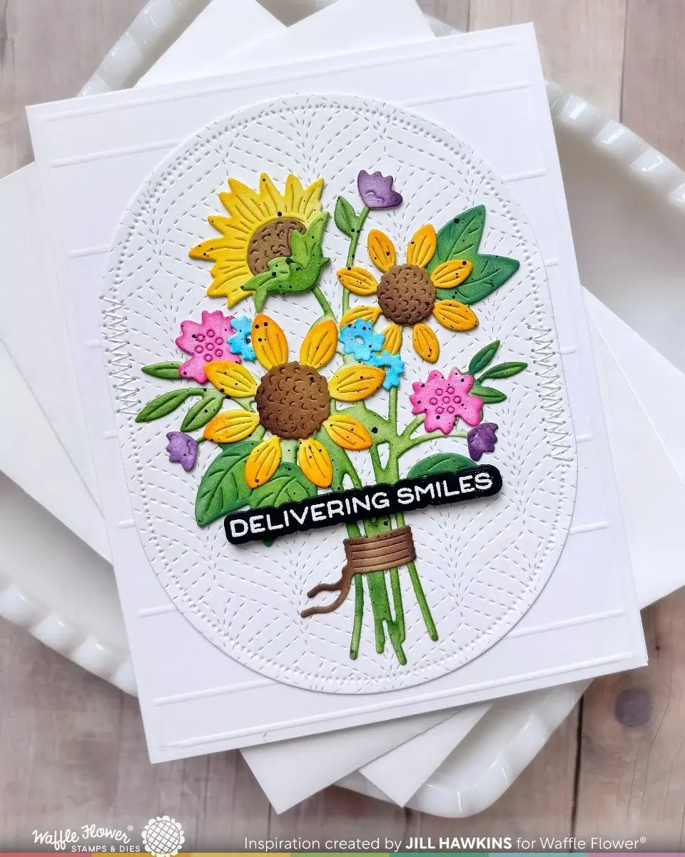 WAFFLE FLOWER WAFFLE FLOWER SUNFLOWER BOUQUET DIE SET