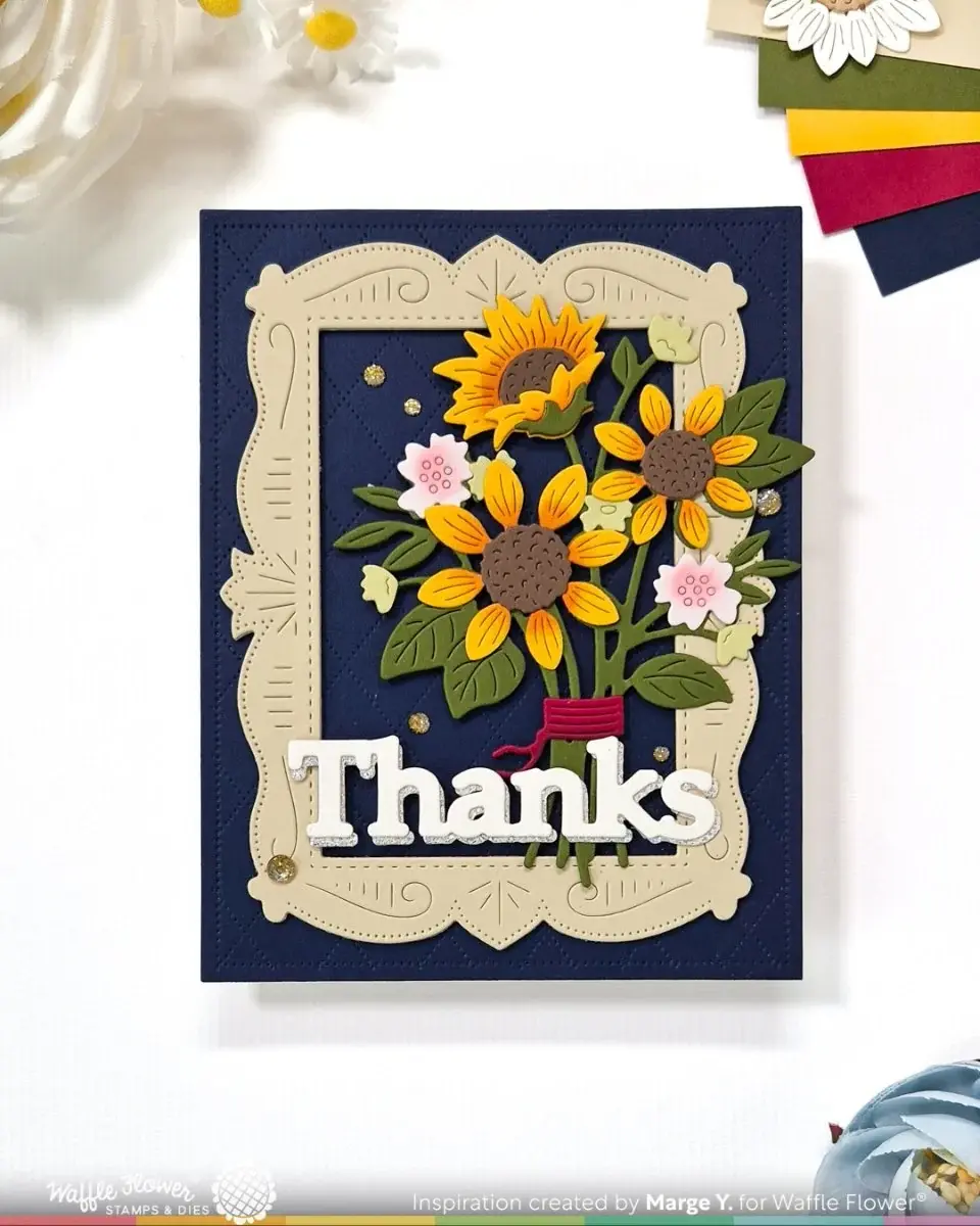 WAFFLE FLOWER WAFFLE FLOWER SIMPLE GREETINGS TRIO DIE SET