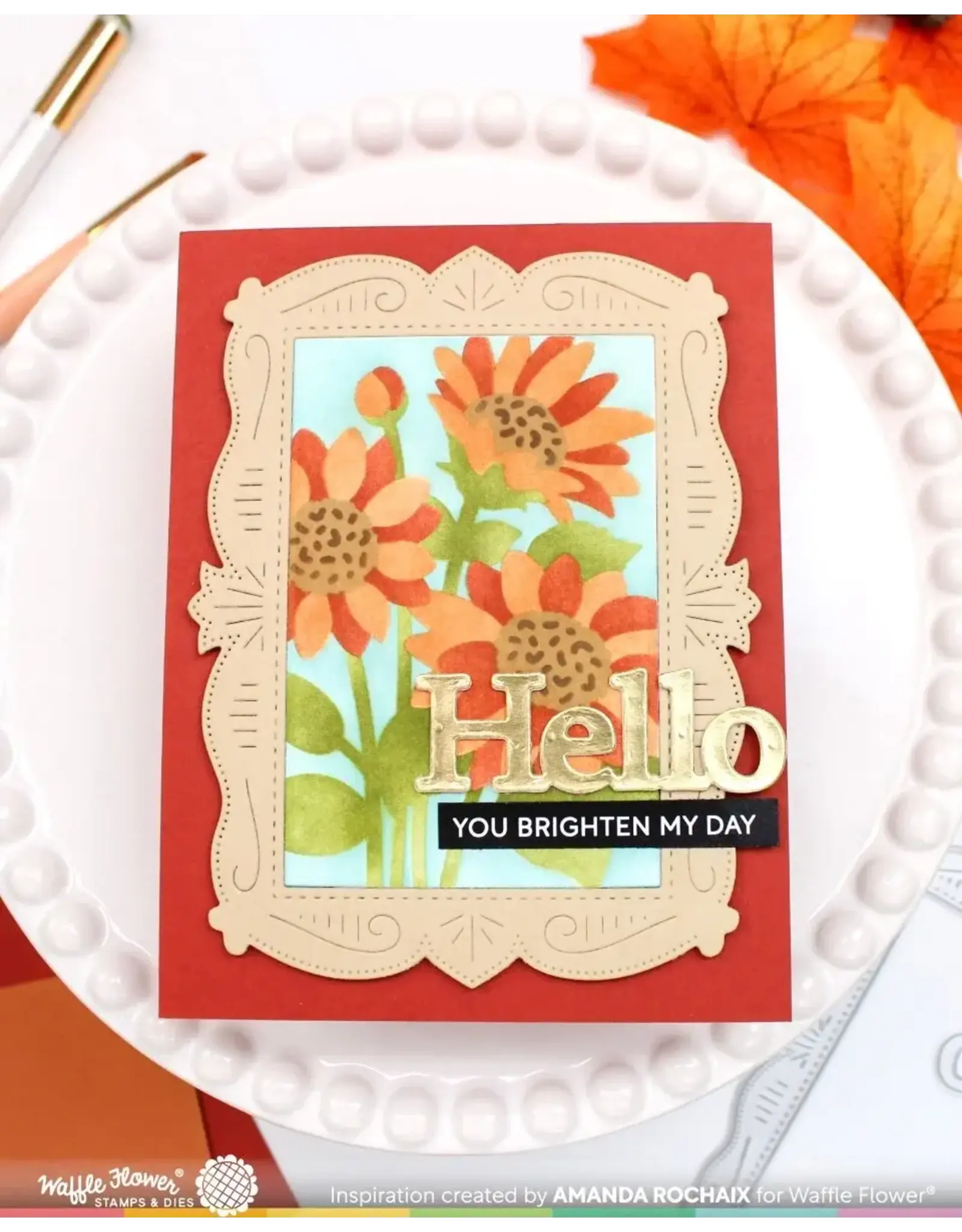 WAFFLE FLOWER WAFFLE FLOWER SIMPLE GREETINGS TRIO DIE SET