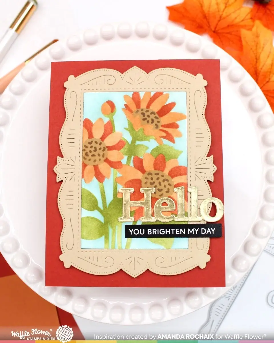 WAFFLE FLOWER WAFFLE FLOWER SIMPLE GREETINGS TRIO DIE SET