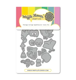 WAFFLE FLOWER WAFFLE FLOWER POSTAGE COLLAGE SPOOKTACULAR ICONS DIE SET