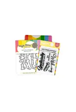 WAFFLE FLOWER WAFFLE FLOWER SPELLCIAL SENTIMENTS CLEAR STAMP SET AND DIE COMBO