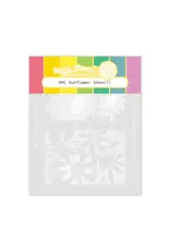 WAFFLE FLOWER WAFFLE FLOWER NPC SUNFLOWER STENCIL SET