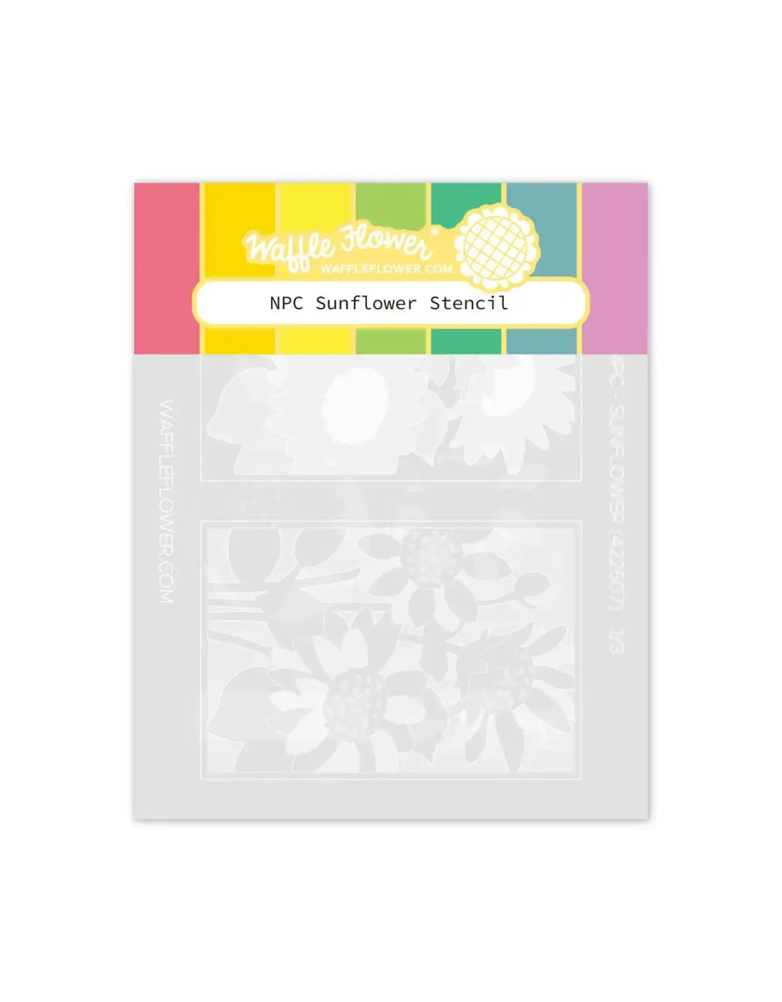 WAFFLE FLOWER WAFFLE FLOWER NPC SUNFLOWER STENCIL SET