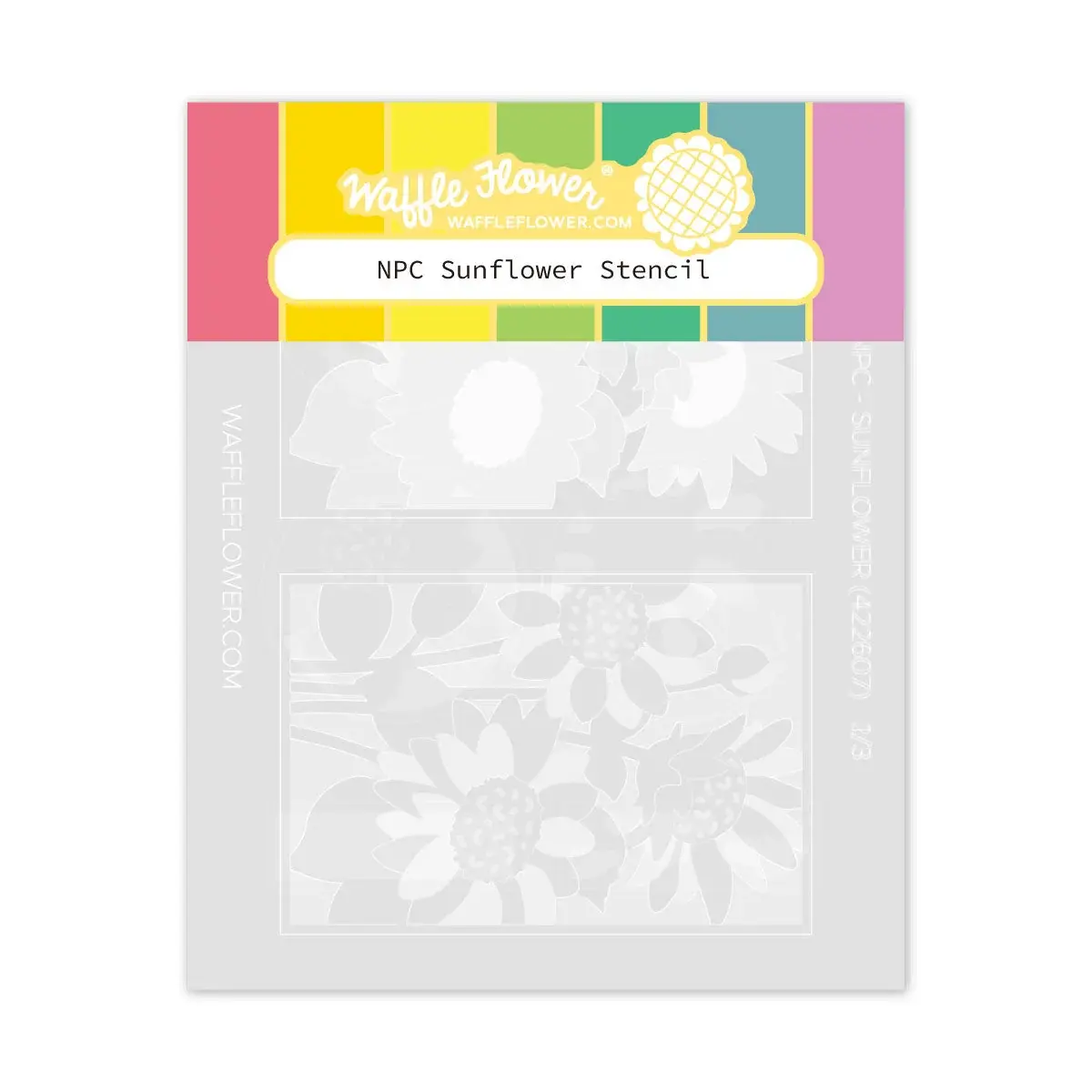 WAFFLE FLOWER WAFFLE FLOWER NPC SUNFLOWER STENCIL SET