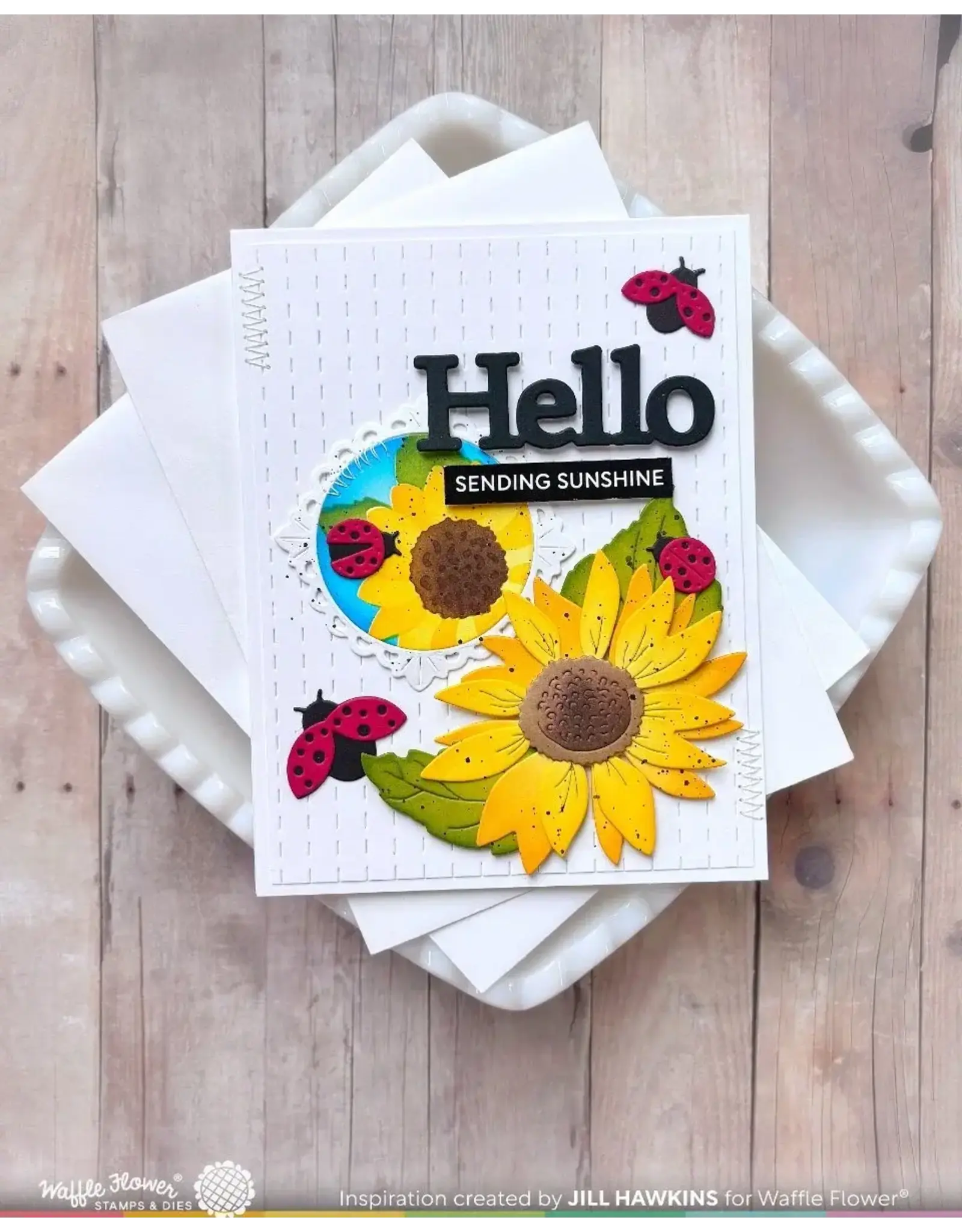 WAFFLE FLOWER WAFFLE FLOWER NPC SUNFLOWER STENCIL SET