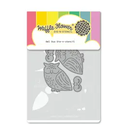 WAFFLE FLOWER WAFFLE FLOWER OWL DUO DIE-N-STENCIL