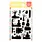 WAFFLE FLOWER WAFFLE FLOWER POSTAGE COLLAGE HAUNTED HOUSE SILHOUETTE CLEAR STAMP SET