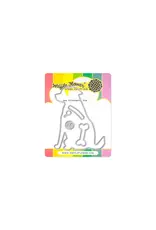 WAFFLE FLOWER WAFFLE FLOWER SILHOUETTE DE CHIEN ENSEMBLE DE MATRICES DE DÉCOUPE
