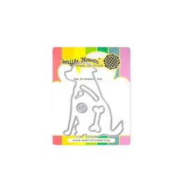 WAFFLE FLOWER WAFFLE FLOWER SILHOUETTE DE CHIEN ENSEMBLE DE MATRICES DE DÉCOUPE