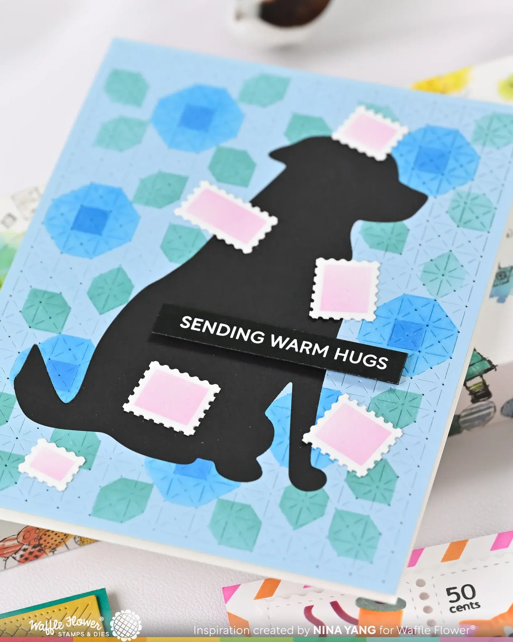 WAFFLE FLOWER WAFFLE FLOWER DOG SILHOUETTE DIE SET