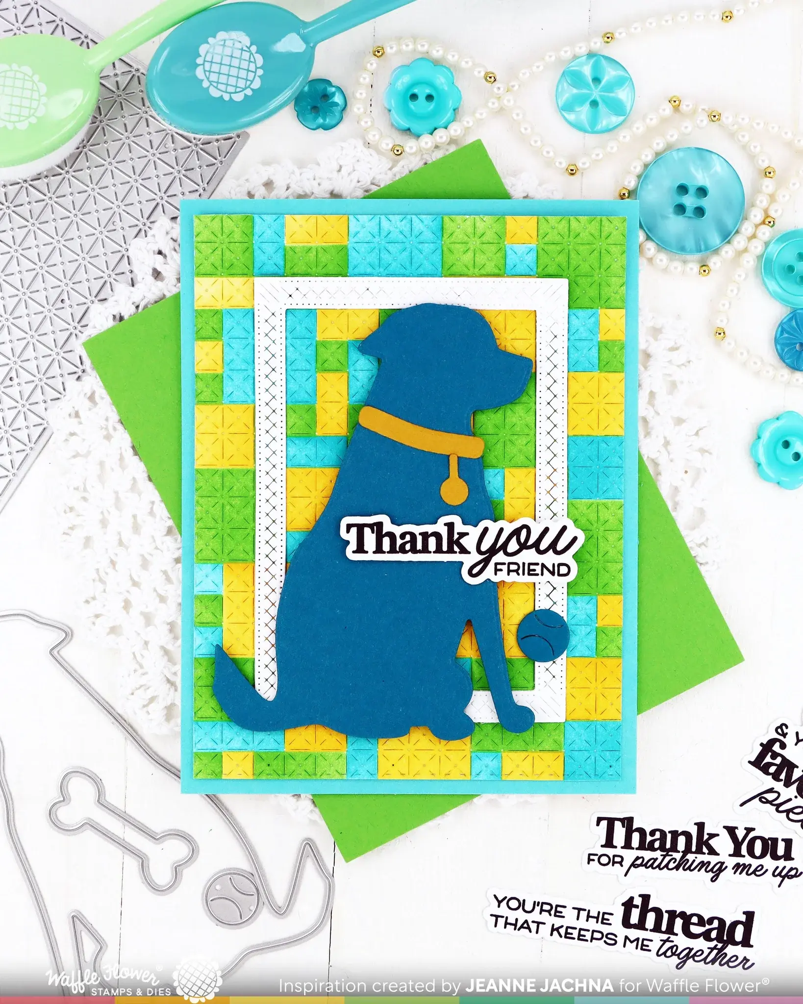 WAFFLE FLOWER WAFFLE FLOWER DOG SILHOUETTE DIE SET