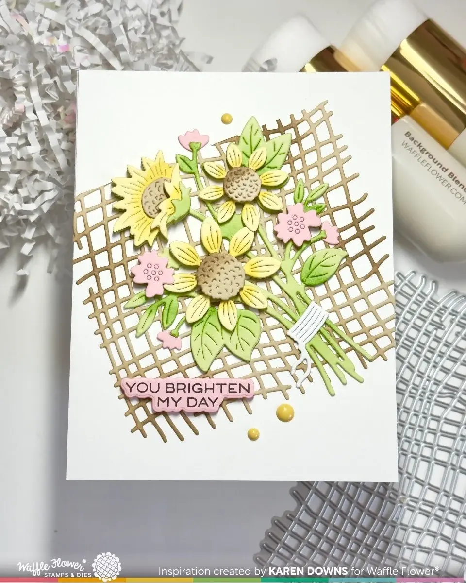WAFFLE FLOWER WAFFLE FLOWER BURLAP DIE