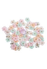 PRIMA PRIMA CHRISTMAS BLUSH JOYEUX SOUVENIRS FLEURS EN PAPIER 72/PK