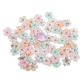 PRIMA PRIMA CHRISTMAS BLUSH JOYEUX SOUVENIRS FLEURS EN PAPIER 72/PK
