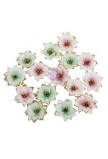 PRIMA PRIMA CHRISTMAS BLUSH MATIN NEIGEUX FLEURS EN PAPIER 15/PK