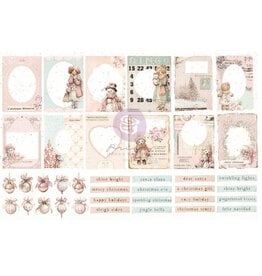 PRIMA PRIMA CHRISTMAS BLUSH FROSTY FRAMES EPHEMERA 76/PK