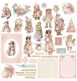 PRIMA PRIMA CHRISTMAS BLUSH NOËL "COZY" ÉPHÉMÈRE 72/PK