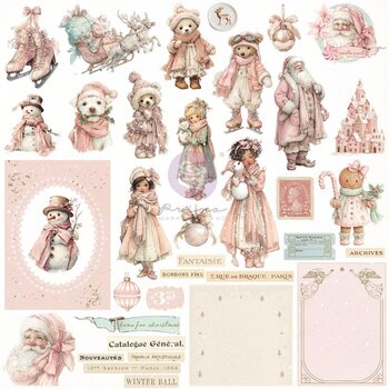 PRIMA PRIMA CHRISTMAS BLUSH NOËL "COZY" ÉPHÉMÈRE 72/PK