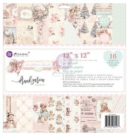 PRIMA PRIMA CHRISTMAS BLUSH 12x12 PAPER PAD 16 SHEETS