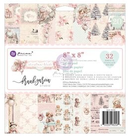 PRIMA PRIMA CHRISTMAS BLUSH 8x8 PAQUET DE PAPIER 32 FEUILLES