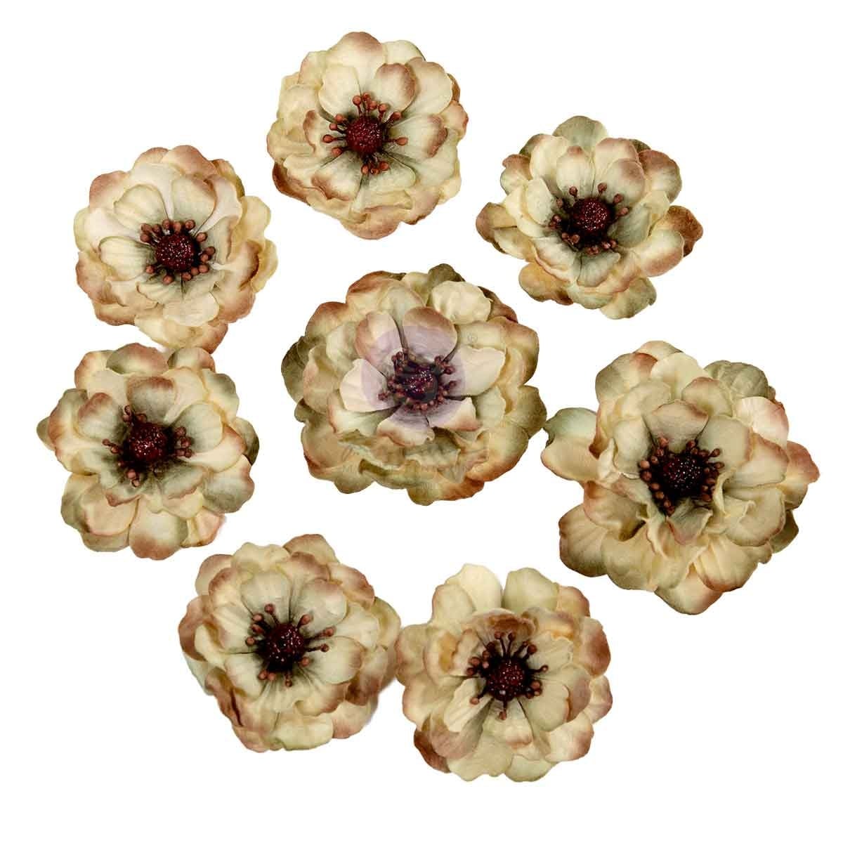 PRIMA PRIMA MADE OF MAGIC ENCHANTED GROVE PAPER FLOWERS 8/PK