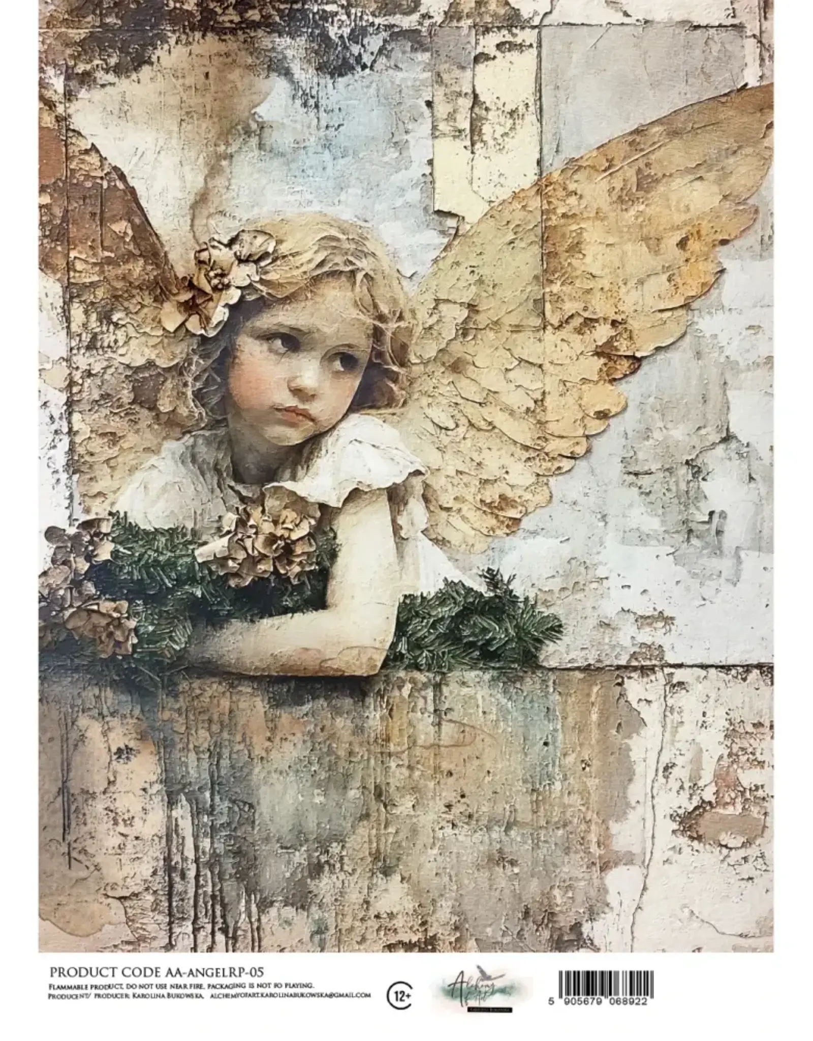 ALCHEMY OF ART ALCHEMY OF ART ANGEL 05 A4 RICE PAPER
