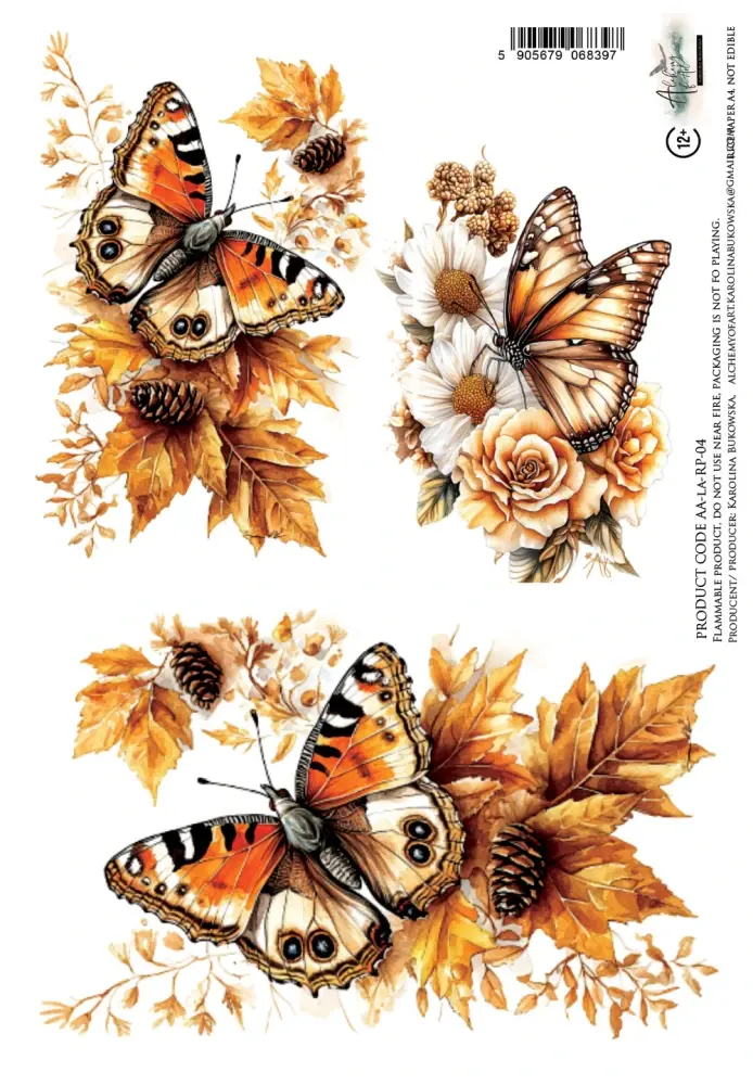 ALCHEMY OF ART ALCHEMY OF ART LOVELY AUTUMN 04 A4 RICE PAPER