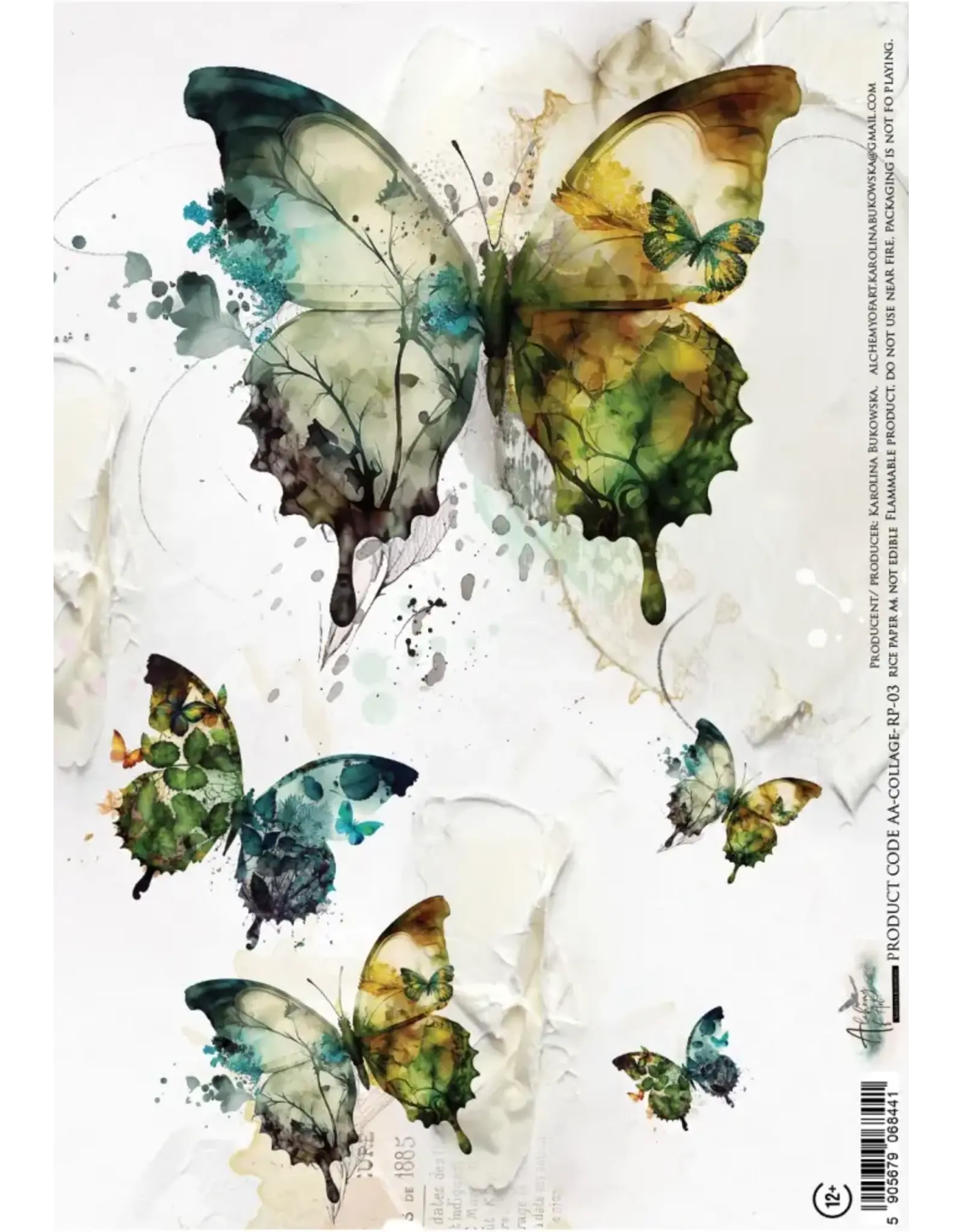 ALCHEMY OF ART ALCHEMY OF ART COLLAGE 03 A4 RICE PAPER