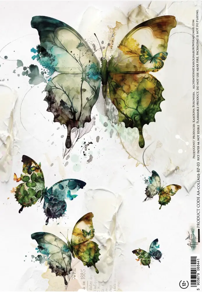 ALCHEMY OF ART ALCHEMY OF ART COLLAGE 03 A4 RICE PAPER