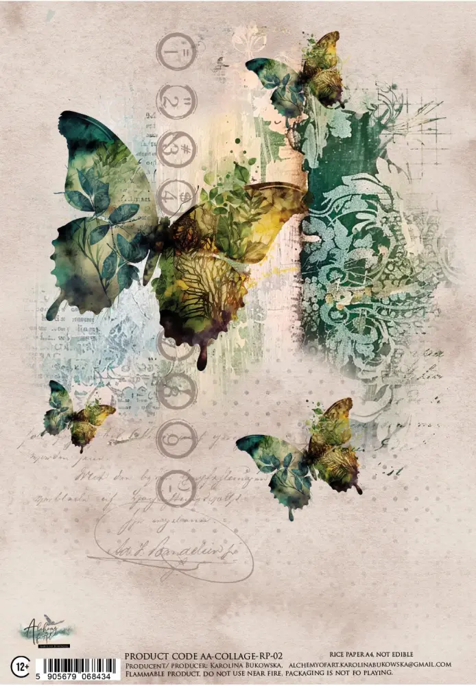 ALCHEMY OF ART ALCHEMY OF ART COLLAGE 02 A4 RICE PAPER
