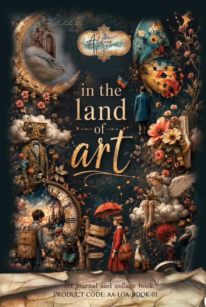 ALCHEMY OF ART ALCHEMY OF ART IN THE LAND OF ART ART JOURNAL AND COLLAGE BOOK