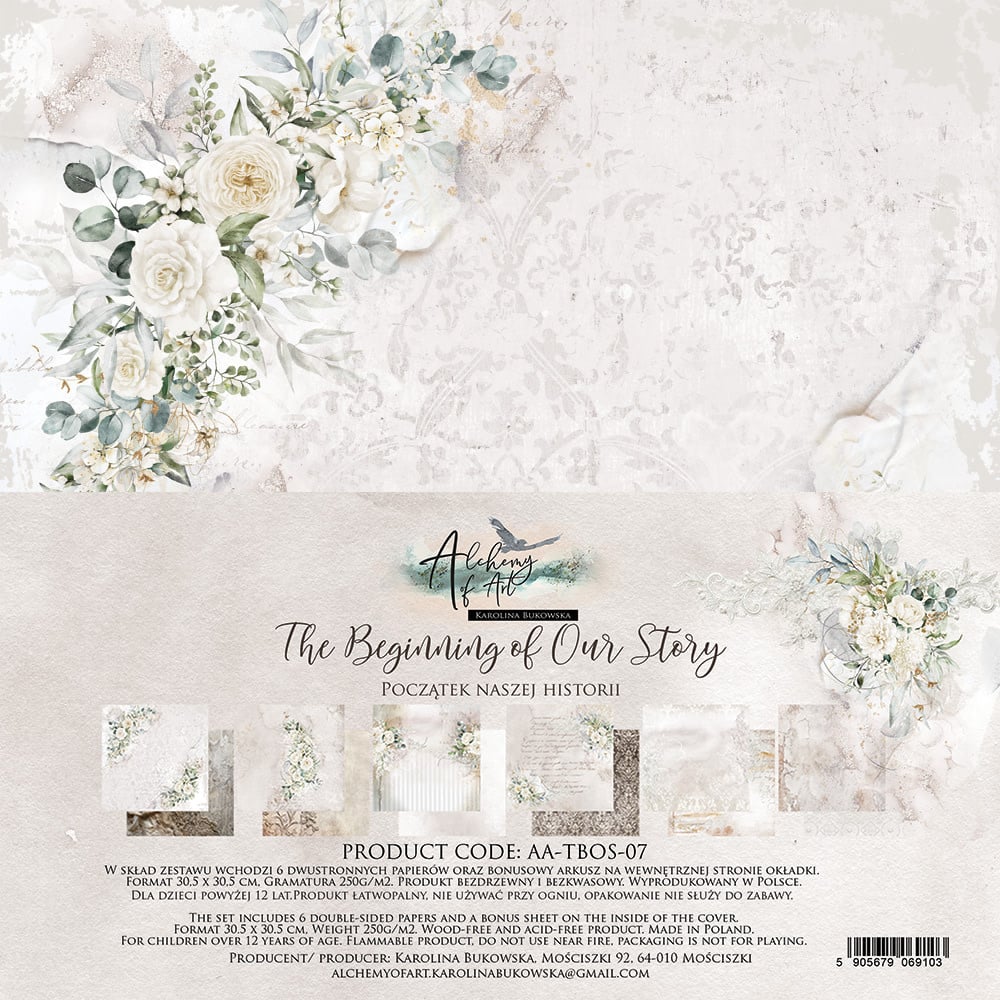 ALCHEMY OF ART ALCHEMY OF ART THE BEGINNING OF OUR STORY 12x12 PAPER PACK 6 SHEETS