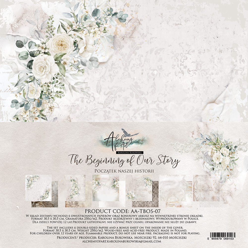 ALCHEMY OF ART ALCHEMY OF ART THE BEGINNING OF OUR STORY 12x12 PAPER PACK 6 SHEETS