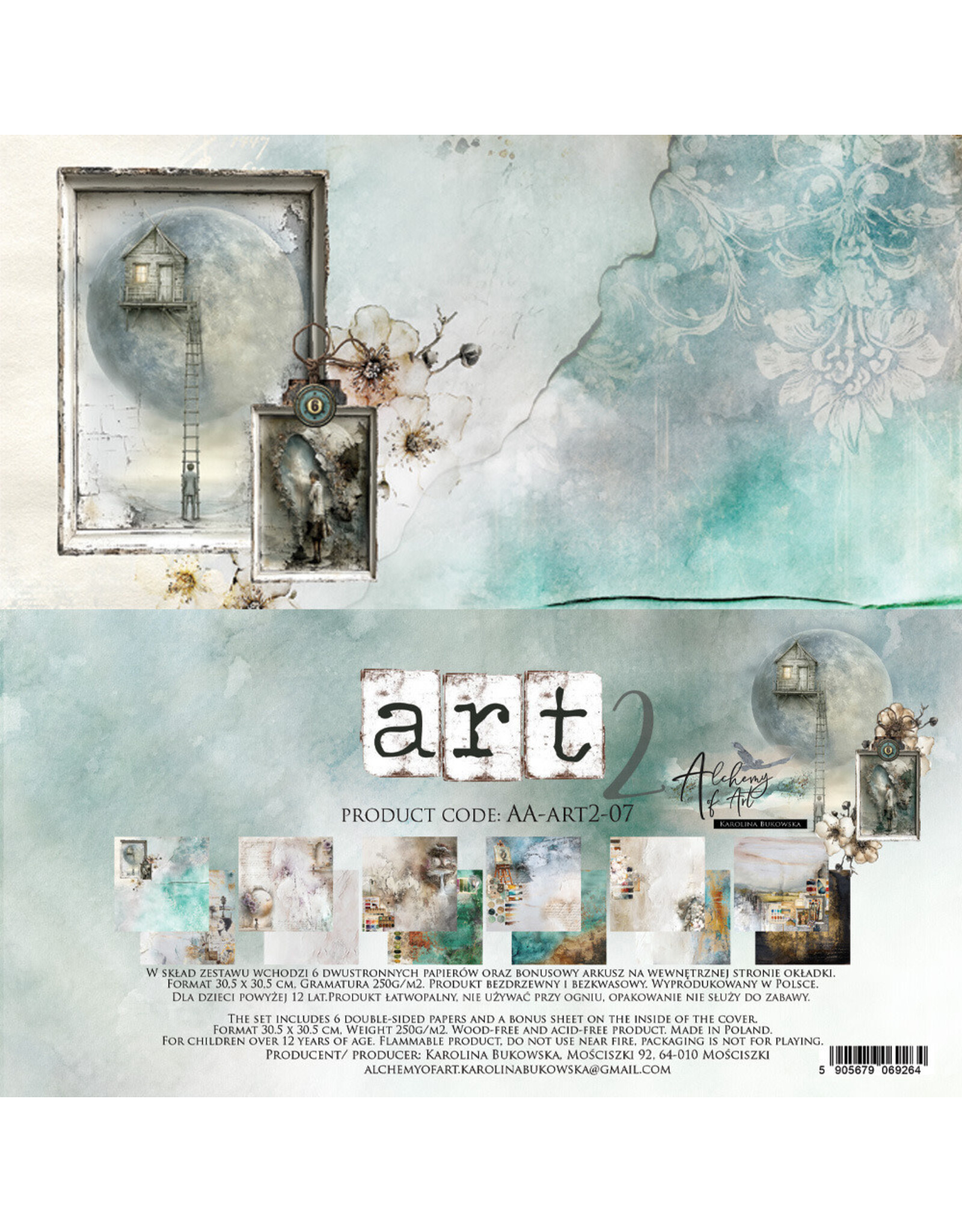 ALCHEMY OF ART ALCHEMY OF ART ART 2 12x12 PAPER PACK 6 SHEETS