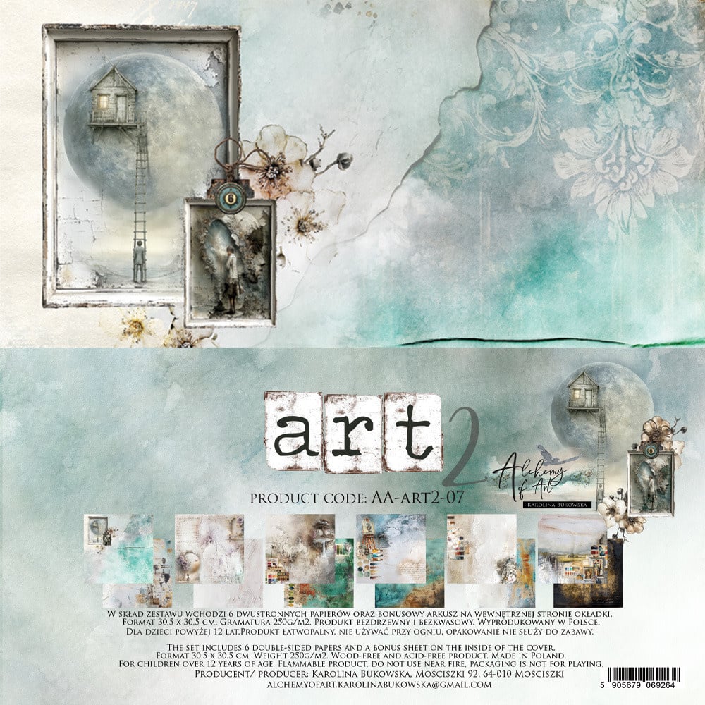 ALCHEMY OF ART ALCHEMY OF ART ART 2 12x12 PAPER PACK 6 SHEETS