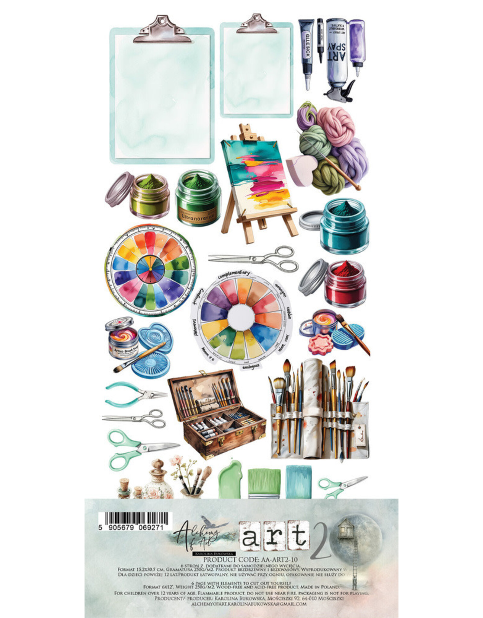 ALCHEMY OF ART ALCHEMY OF ART ART 2 6x12 EXTRAS DIE-CUTS