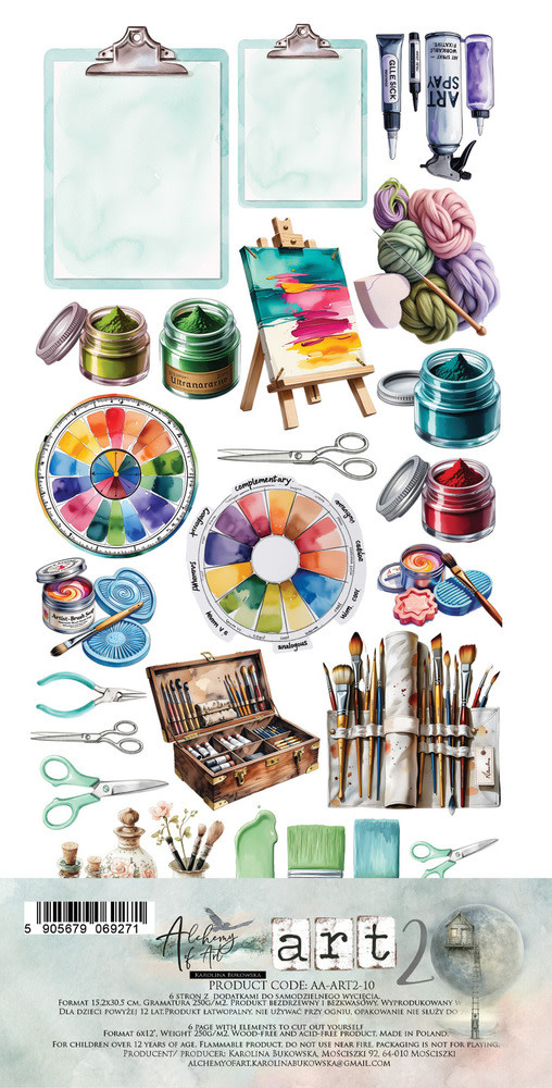 ALCHEMY OF ART ALCHEMY OF ART ART 2 6x12 EXTRAS DIE-CUTS