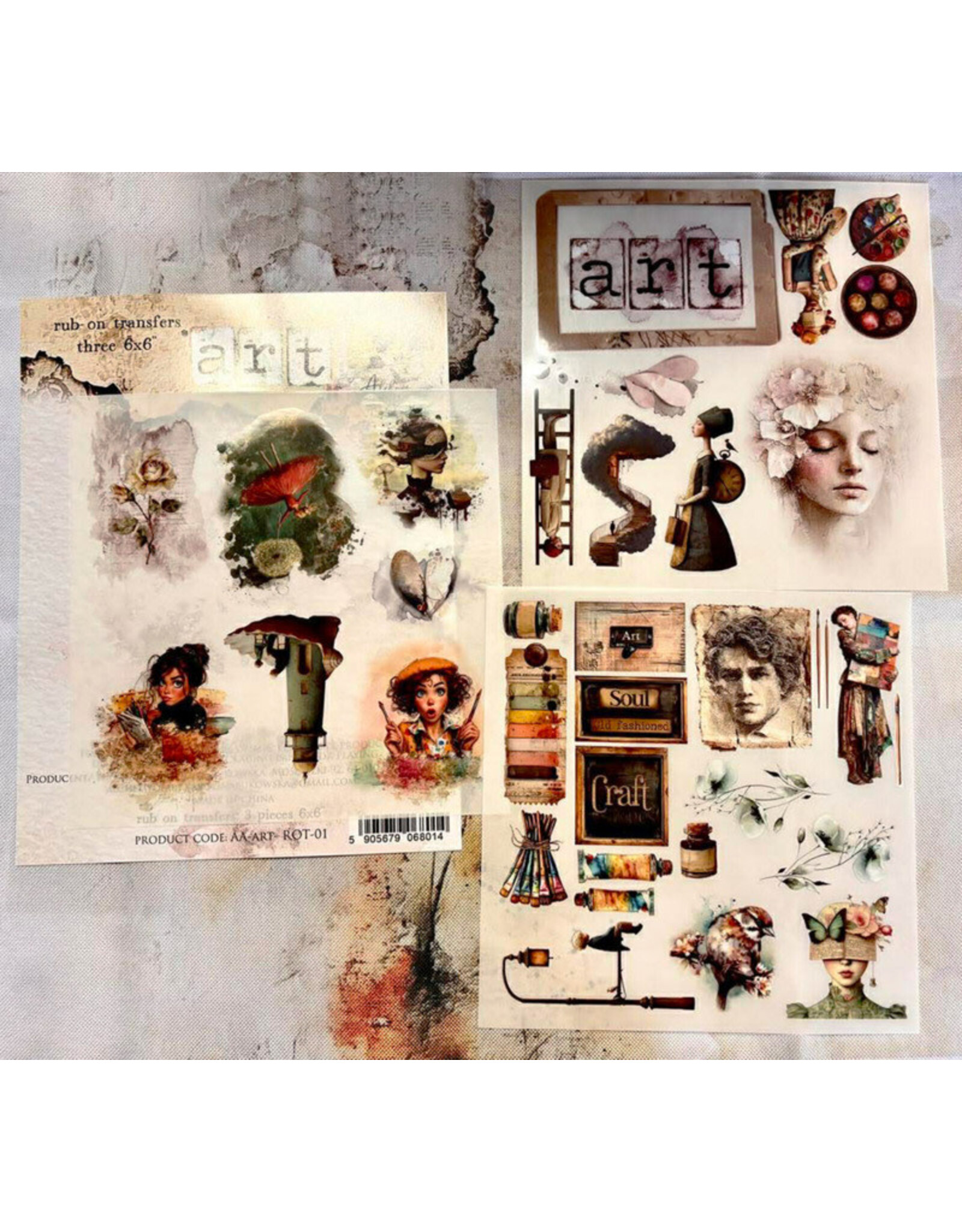 ALCHEMY OF ART ALCHEMY OF ART ART RUB-ON TRANSFERS