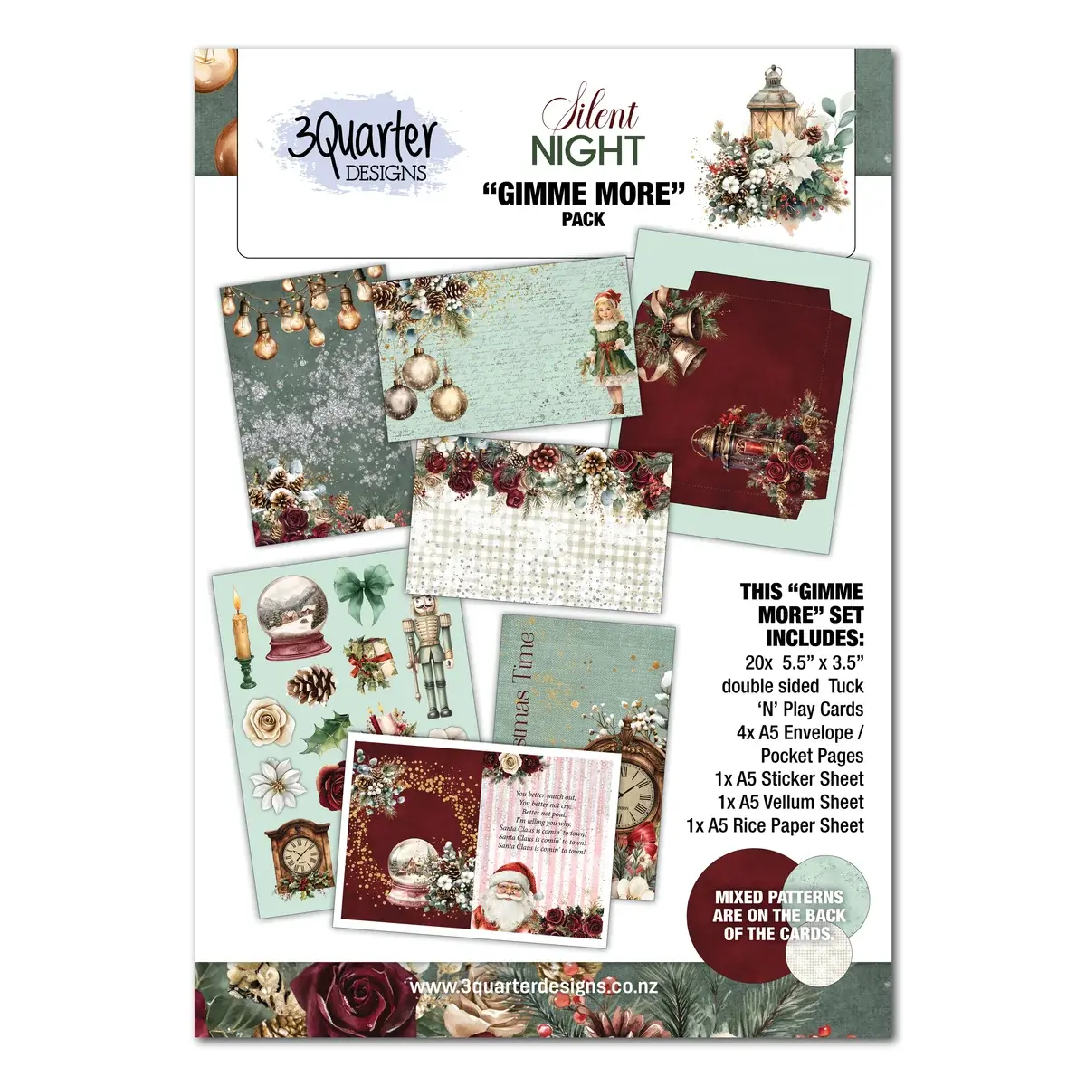 3QUARTER DESIGNS 3QUARTER DESIGNS SILENT NIGHT GIMME MORE PACK
