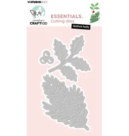 STUDIOLIGHT STUDIOLIGHT CREATIVE CRAFTLAB ESSENTIALS FESTIVE HOLLY DIE SET