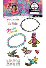 STUDIOLIGHT STUDIOLIGHT ART BY MARLENE BIRD TALK CLEAR STAMP SET