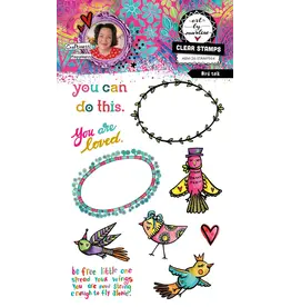 STUDIOLIGHT STUDIOLIGHT ART BY MARLENE BIRD TALK CLEAR STAMP SET