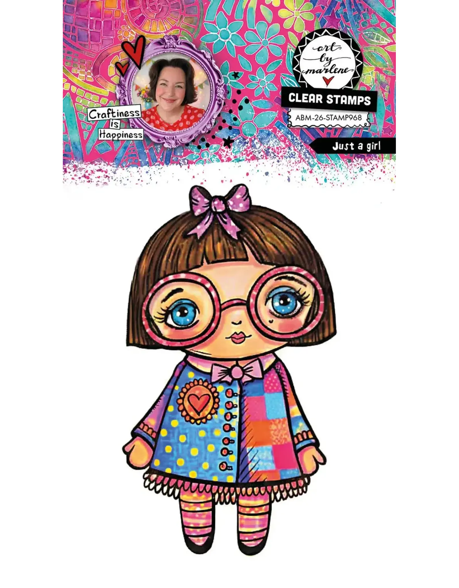 STUDIOLIGHT STUDIOLIGHT ART BY MARLENE JUST A GIRL CLEAR STAMP