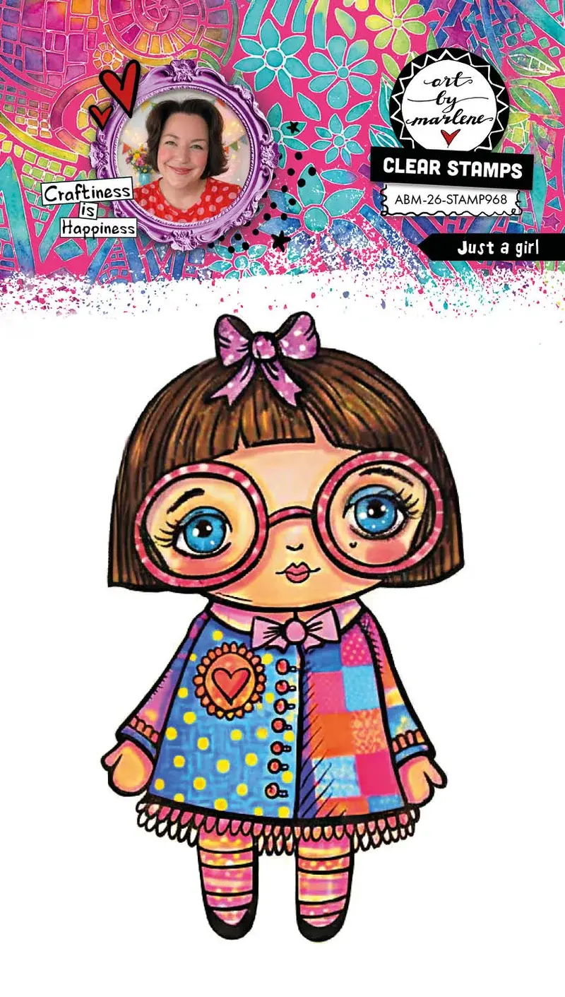 STUDIOLIGHT STUDIOLIGHT ART BY MARLENE JUST A GIRL CLEAR STAMP