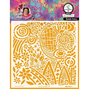 STUDIOLIGHT STUDIOLIGHT ART BY MARLENE DOODLE FRENZY 8x8 MASKS STENCIL
