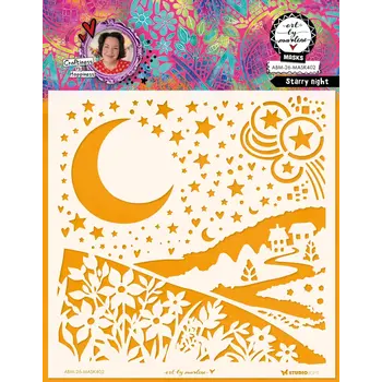 STUDIOLIGHT STUDIOLIGHT ART BY MARLENE STARRY NIGHT 8x8 MASKS STENCIL
